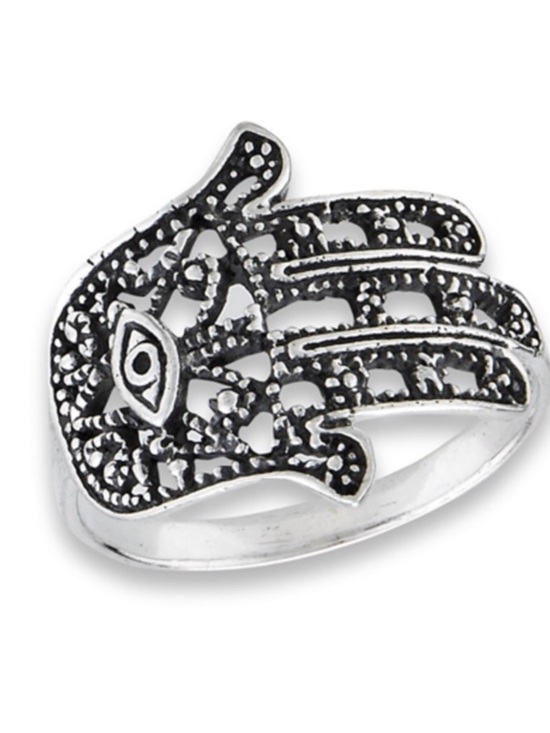 Jewelry - Sterling Silver Hand Of Fatima Ring sizes 6, 7, 8, & 9
